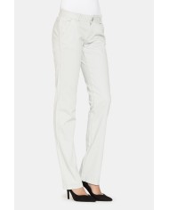 PANTALONI IN RASO STRETCH. Vita bassa e gamba slim.