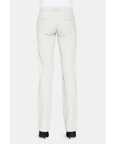 PANTALONI IN RASO STRETCH. Vita bassa e gamba slim.