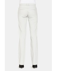 PANTALONI IN RASO STRETCH. Vita bassa e gamba slim.