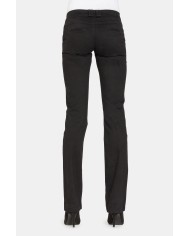 PANTALONI IN RASO STRETCH. Vita bassa e gamba slim.