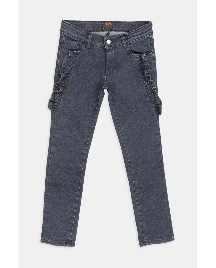 JEANS 5 TASCHE IN TESSUTO SUPER STRETCH. Vestibilità regolare.