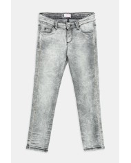 JEANS 5 TASCHE CON APPLICAZIONI SUI FIANCHI