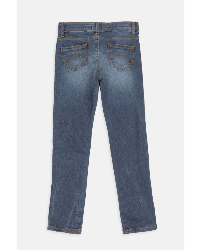 JEANS STRETCH 7,5 oz. Vita regolare e gamba slim.