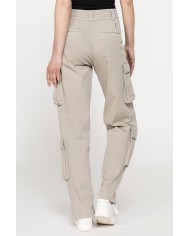 PANTALONE CARGO IN GABARDINA STRETCH
