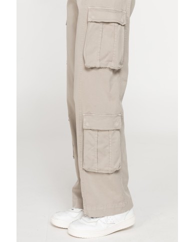 PANTALONE CARGO IN GABARDINA STRETCH