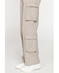 PANTALONE CARGO IN GABARDINA STRETCH