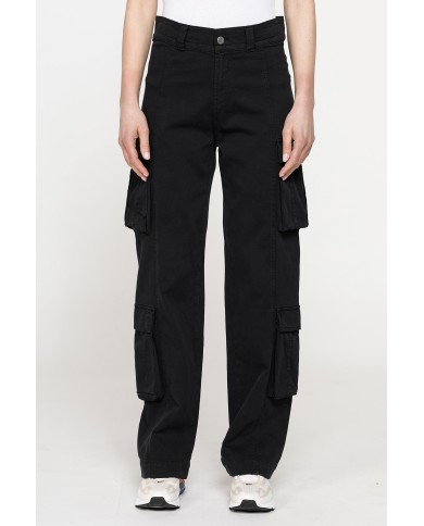 PANTALONE CARGO IN GABARDINA STRETCH