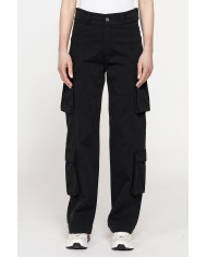 PANTALONE CARGO IN GABARDINA STRETCH