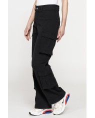 PANTALONE CARGO IN GABARDINA STRETCH