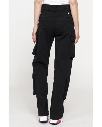 PANTALONE CARGO IN GABARDINA STRETCH