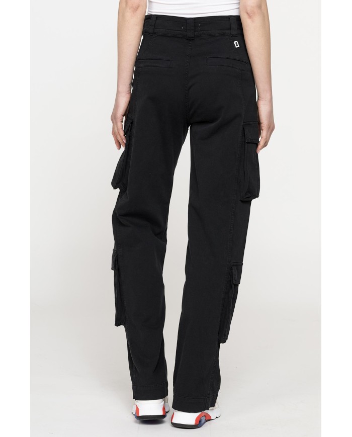 PANTALONE CARGO IN GABARDINA STRETCH