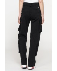 PANTALONE CARGO IN GABARDINA STRETCH