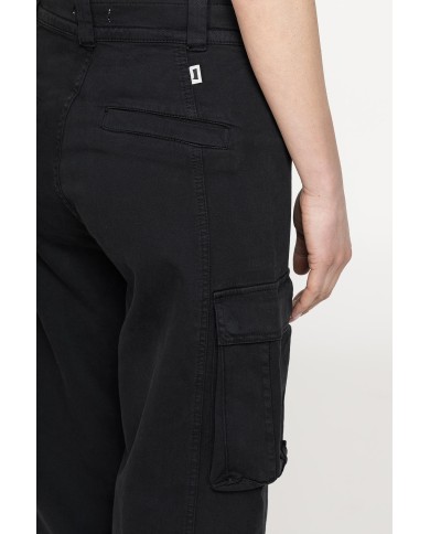 PANTALONE CARGO IN GABARDINA STRETCH