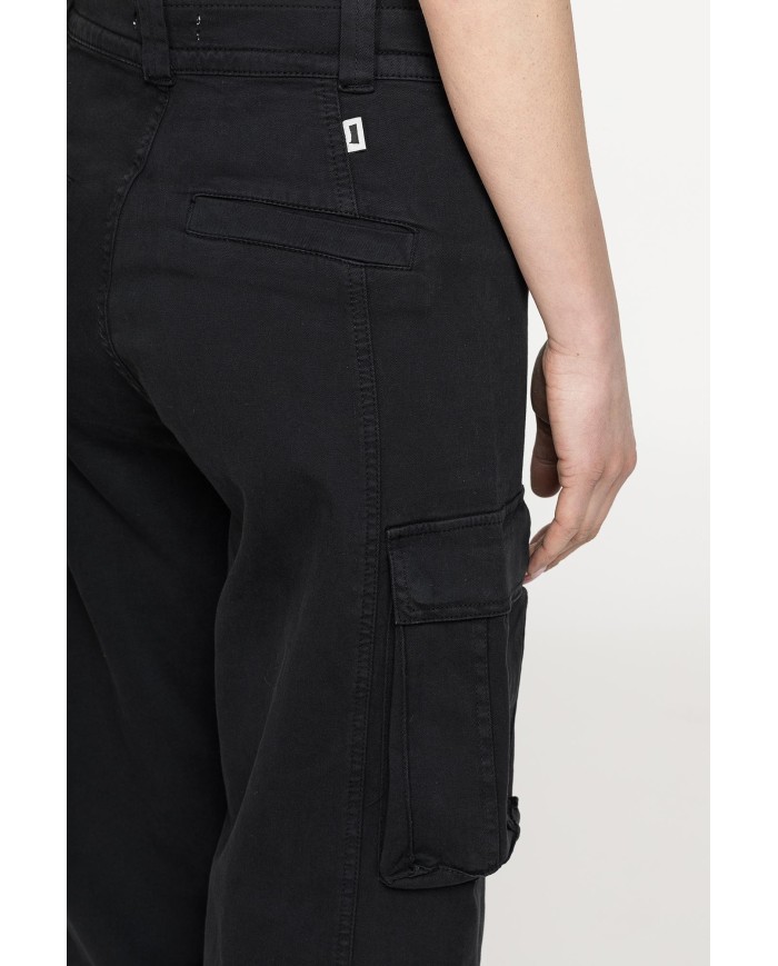 PANTALONE CARGO IN GABARDINA STRETCH
