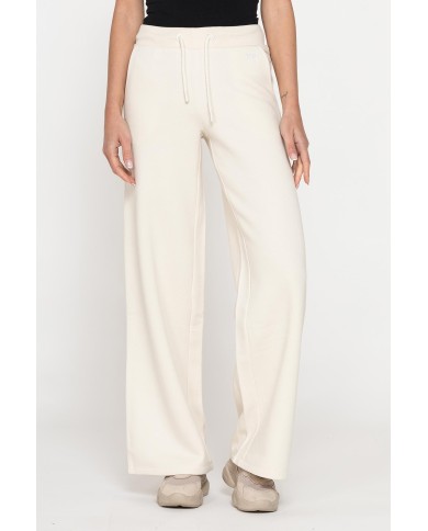 PANTALONE A PALAZZO IN FELPA