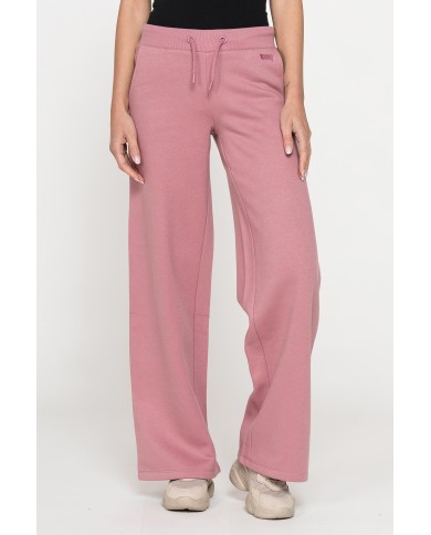 PANTALONE A PALAZZO IN FELPA