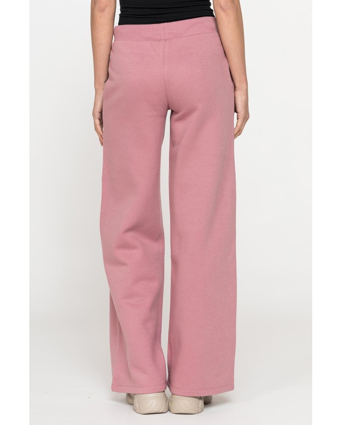 PANTALONE A PALAZZO IN FELPA