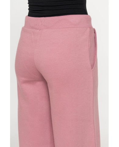 PANTALONE A PALAZZO IN FELPA