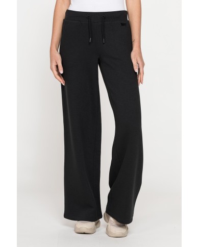 PANTALONE A PALAZZO IN FELPA