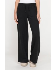 PANTALONE A PALAZZO IN FELPA