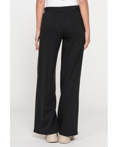 PANTALONE A PALAZZO IN FELPA