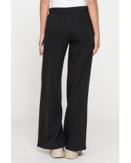 PANTALONE A PALAZZO IN FELPA