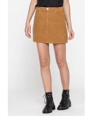 GONNA IN VELLUTO A COSTE STRETCH.