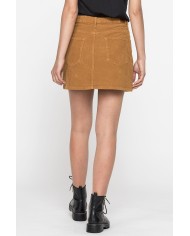 GONNA IN VELLUTO A COSTE STRETCH.