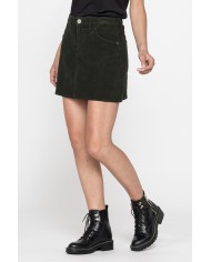 GONNA IN VELLUTO A COSTE STRETCH.