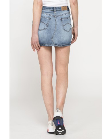 MINIGONNA IN DENIM STRETCH 12oz