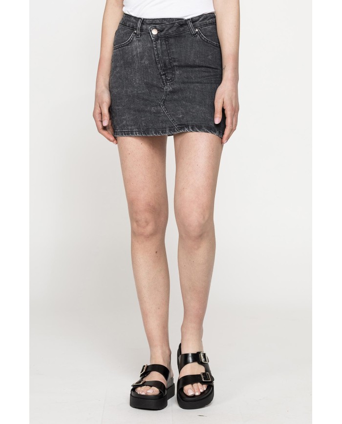 MINIGONNA IN DENIM STRETCH 12oz