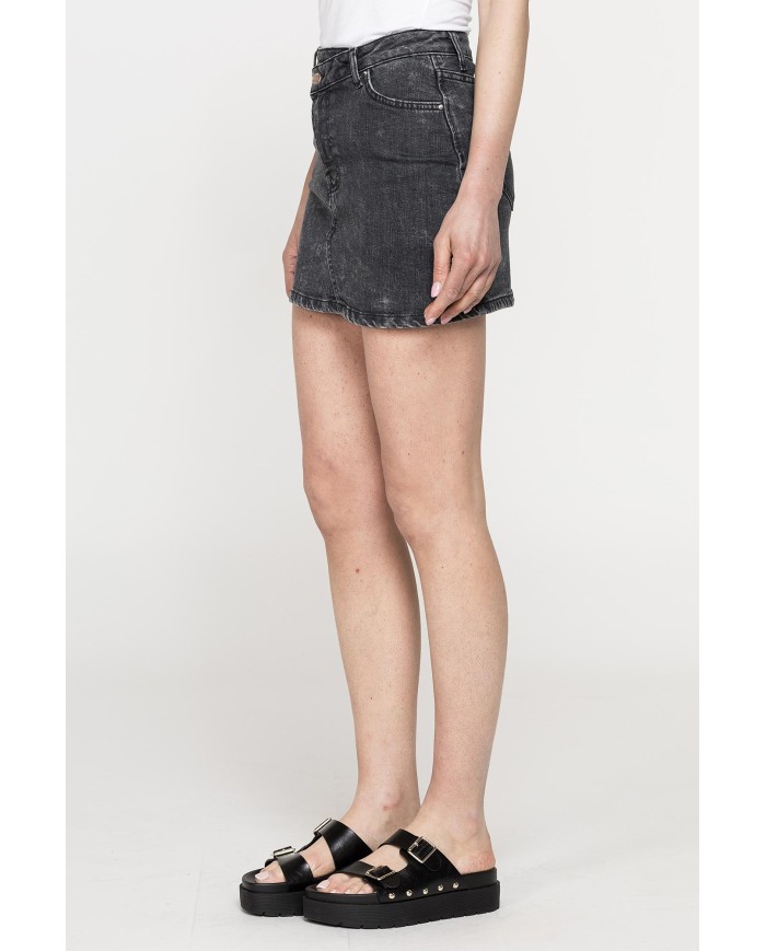 MINIGONNA IN DENIM STRETCH 12oz