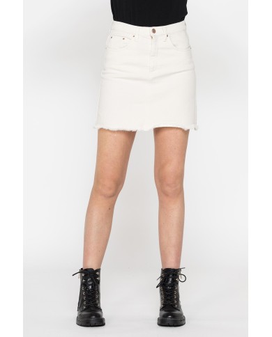 MINIGONNA IN BULL DENIM STRETCH