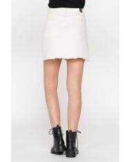 MINIGONNA IN BULL DENIM STRETCH