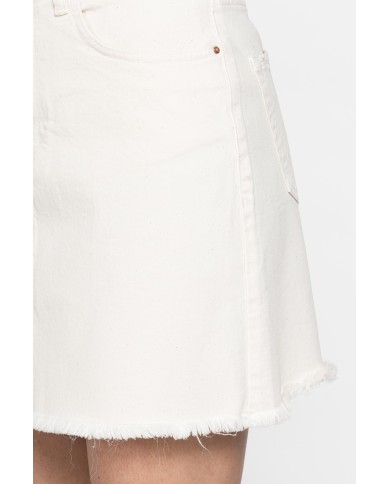 MINIGONNA IN BULL DENIM STRETCH