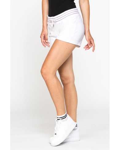 Pantaloni corti in ciniglia.