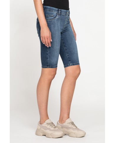 LEGG-JEANS CORTO IN TESSUTO SUPER STRETCH