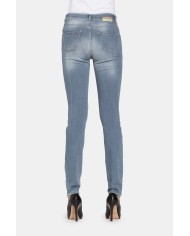 LEGG-JEANS CON TRATTAMENTO ALL'ALOE. Vita regolare e gamba stretta.