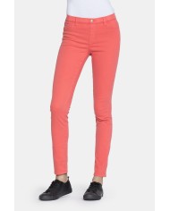 LEGG-JEANS IN GABARDINA LEGGERA MOD. 767. Vita regolare e gamba stretta.