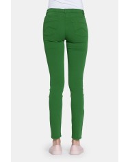 LEGG-JEANS IN GABARDINA LEGGERA MOD. 767. Vita regolare e gamba stretta.