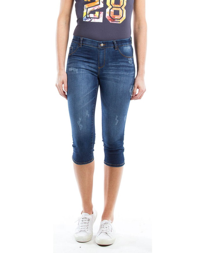 LEGG-JEANS IN TESSUTO SUPER STRETCH.  Vita regolare e gamba stretta.