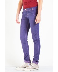 JOGGER JEANS COLORATO MOD 771. Cavallo basso e gamba regolare.