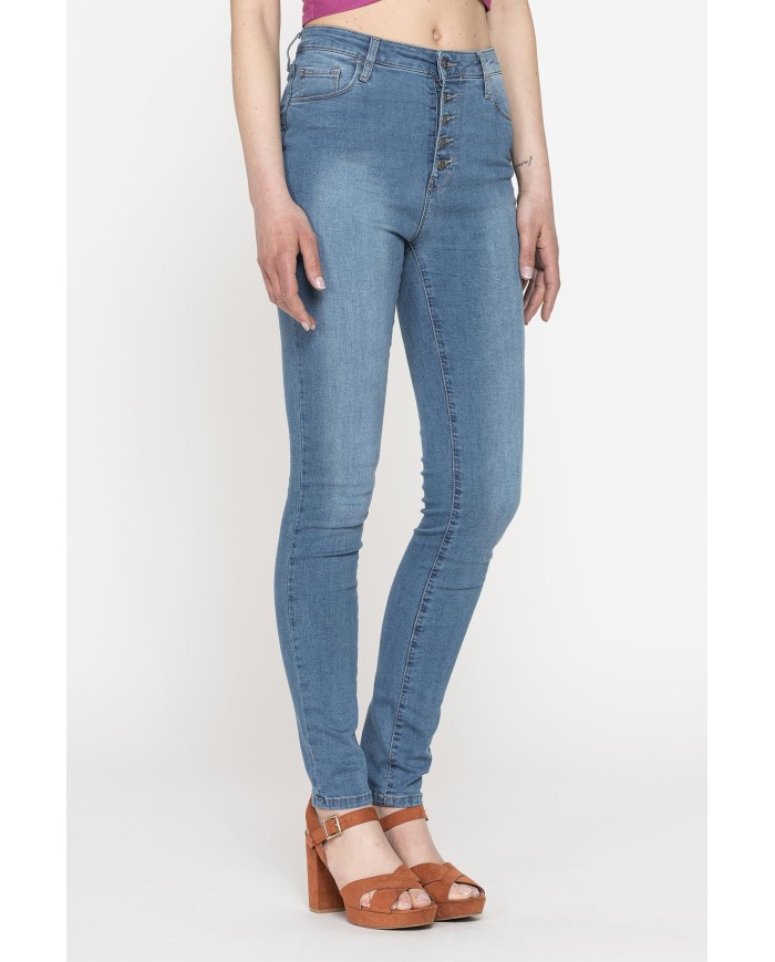 JEANS 5 TASCHE MOD.773A IN DENIM SUPER STRETCH 9oz. Vita alta e gamba stretta.SPINTECH ELASTIC COTONE SULLA PELLE