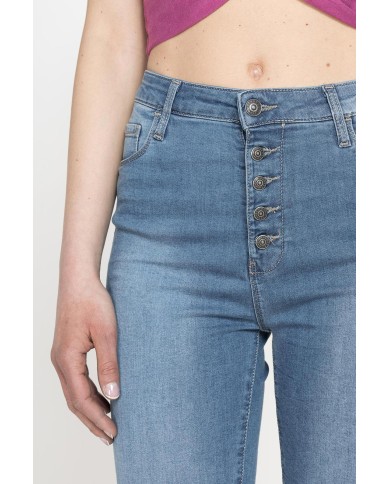 JEANS 5 TASCHE MOD.773A IN DENIM SUPER STRETCH 9oz. Vita alta e gamba stretta.SPINTECH ELASTIC COTONE SULLA PELLE