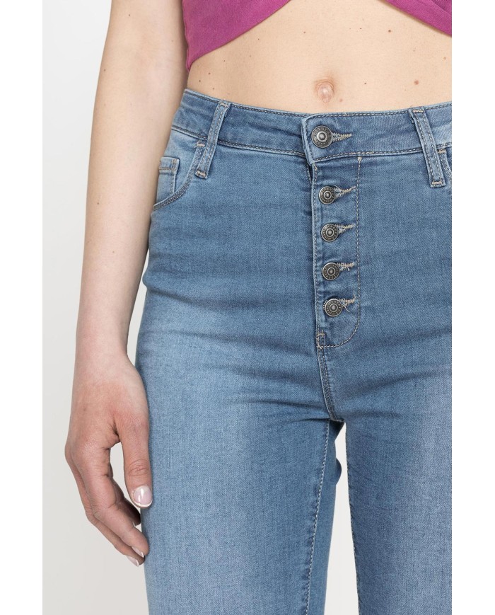 JEANS 5 TASCHE MOD.773A IN DENIM SUPER STRETCH 9oz. Vita alta e gamba stretta.SPINTECH ELASTIC COTONE SULLA PELLE