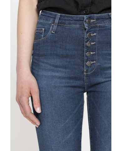 JEANS 5 TASCHE MOD.773A IN DENIM SUPER STRETCH 9oz. Vita alta e gamba stretta.SPINTECH ELASTIC COTONE SULLA PELLE