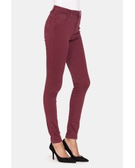 PANTALONE IN TESSUTO STRETCH 14,5 oz. Vita alta e gamba stretta.