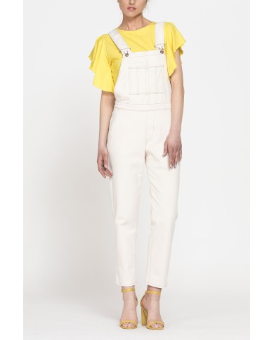 SALOPETTE MOD.776D IN BULL DENIM STRETCH. Vestibilità regolare.SPINTECH ELASTIC COTONE SULLA PELLE