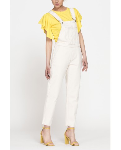 SALOPETTE MOD.776D IN BULL DENIM STRETCH. Vestibilità regolare.SPINTECH ELASTIC COTONE SULLA PELLE