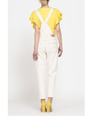 SALOPETTE MOD.776D IN BULL DENIM STRETCH. Vestibilità regolare.SPINTECH ELASTIC COTONE SULLA PELLE